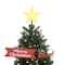 Santa's Sleigh Believe Banner Animated Christmas Tree Topper